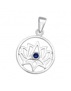 Pendant Lotus - Silver 925 with Zircon