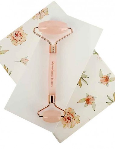 Rouleau de massage en pierre - Quartz rose