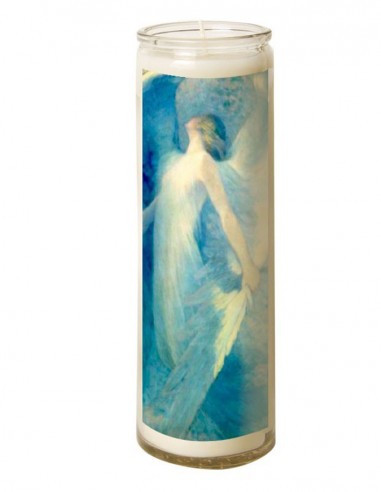 Candle 7 days in glass Angel - Blue