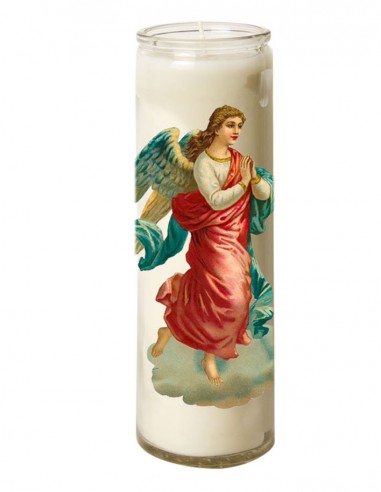 Candle 7 days in glass Vintage Angel - praying