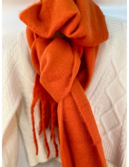 Bright sales orange scarf