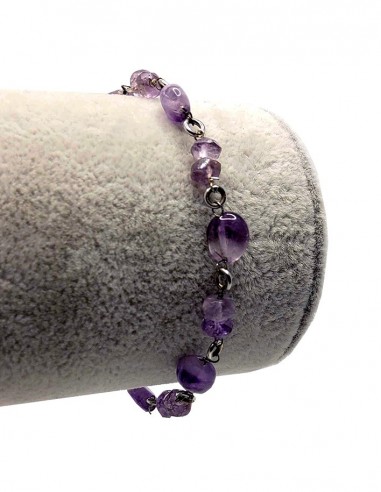 Armband aus 925er Silber mit Amethyst