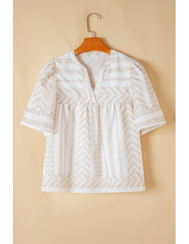 Chique Boho Blouse met V-Hals – Elegantie & Moderniteit